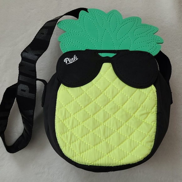 PINK Victoria's Secret Handbags - PINK Victoria's Secret Pineapple Cooler Tote